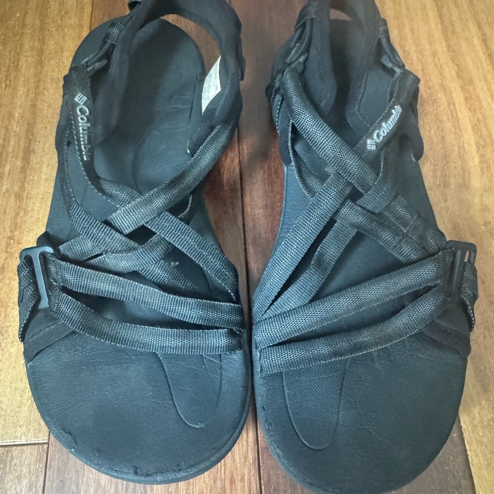 Columbia Women's Black Strappy Sandals
